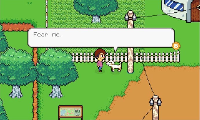 A dog says, 