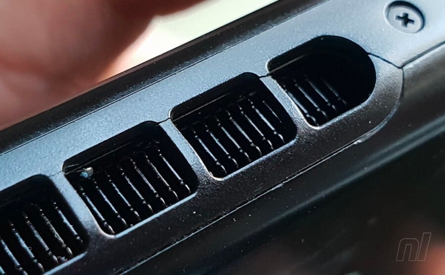 Nintendo Switch cracked fan vent
